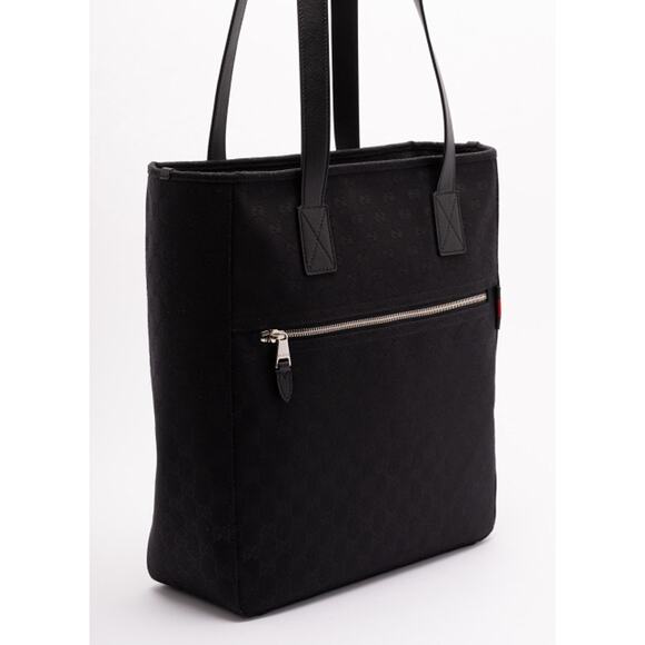 NEW GUCCI GG BLACK SHOULDER TOTE WORK LAPTOP OFFICE BAG AUTHENTIC! - Picture 3 of 7